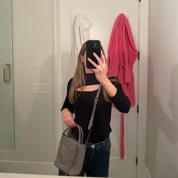 Rebecca Minkoff Suede Tophandle Crossbody w/ a Strap - Picture 3 of 6